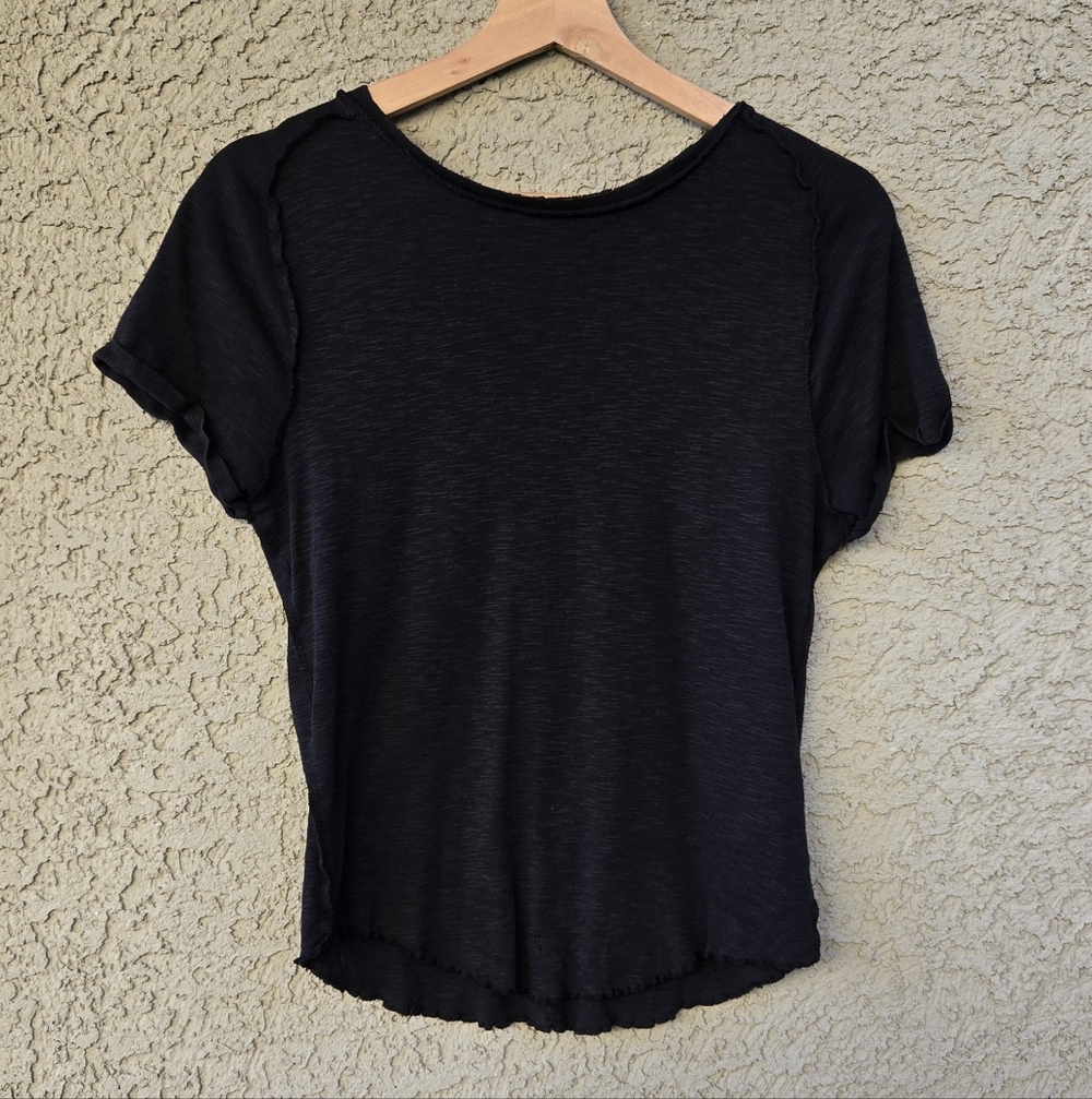 Pilcro Black Short Sleeve Tee Med